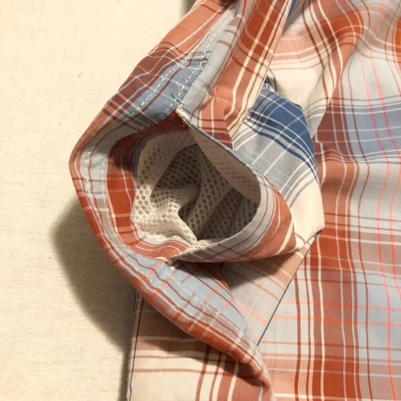 Eddie Bauer Travex Button Shirt Womens  Size XL Plaid Short Sleeve Shirt - Picture 8 of 16